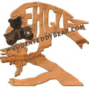 Birds Eagle w/prey fretwork scroll saw pattern | The Wooden Teddy Bear