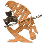 Birds Hawk fretwork scroll saw pattern | The Wooden Teddy Bear