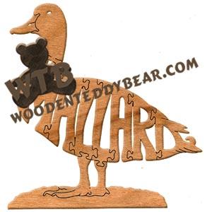 Birds Mallard fretwork scroll saw pattern | The Wooden Teddy Bear