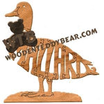 Birds Mallard fretwork scroll saw pattern | The Wooden Teddy Bear