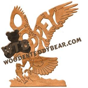 Birds Osprey fretwork scroll saw pattern | The Wooden Teddy Bear