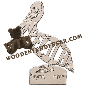 Birds Pelican fretwork scroll saw pattern | The Wooden Teddy Bear