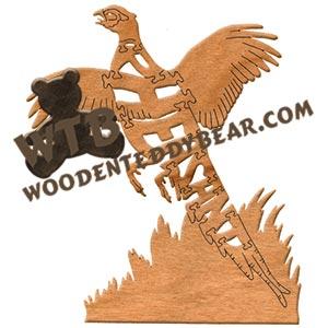 Birds Pheasant fretwork scroll saw pattern | The Wooden Teddy Bear