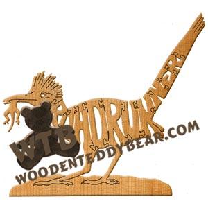 Birds Roadrunner fretwork scroll saw pattern | The Wooden Teddy Bear