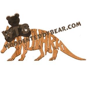 Animals Aardvark fretwork scroll saw pattern | The Wooden Teddy Bear