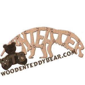 Animals Anteater fretwork scroll saw pattern | The Wooden Teddy Bear