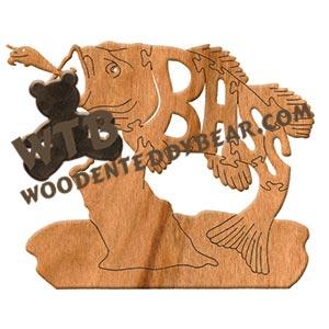 Animals Bass fretwork scroll saw pattern | The Wooden Teddy Bear