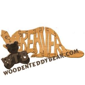 Animals Beaver fretwork scroll saw pattern | The Wooden Teddy Bear