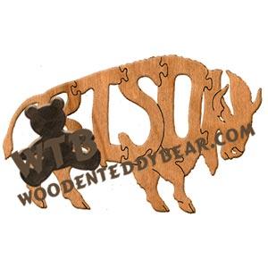 Animals Bison fretwork scroll saw pattern | The Wooden Teddy Bear