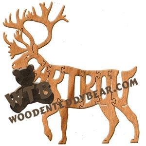Animals Caribou fretwork scroll saw pattern | The Wooden Teddy Bear