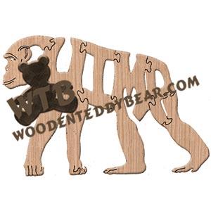 Animals Chimp fretwork scroll saw pattern | The Wooden Teddy Bear