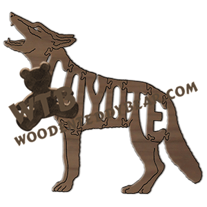 Animals Coyote fretwork scroll saw pattern | The Wooden Teddy Bear