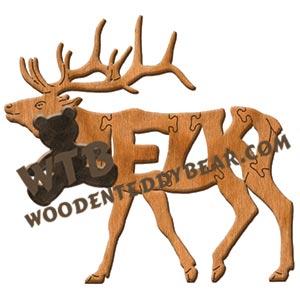 Animals Elk fretwork scroll saw pattern | The Wooden Teddy Bear