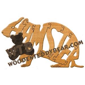 Animals Hamster fretwork scroll saw pattern | The Wooden Teddy Bear