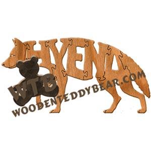 Animals Hyena fretwork scroll saw pattern | The Wooden Teddy Bear
