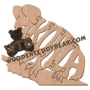 Animals Koala fretwork scroll saw pattern | The Wooden Teddy Bear