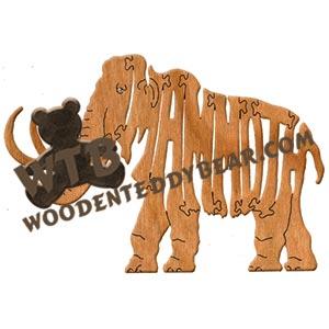 Animals Mammoth fretwork scroll saw pattern | The Wooden Teddy Bear