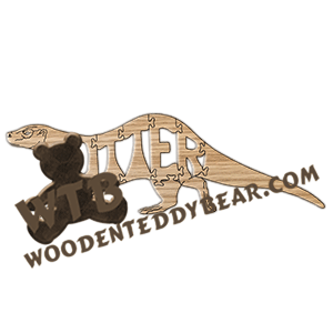 Animals Otter fretwork scroll saw pattern | The Wooden Teddy Bear
