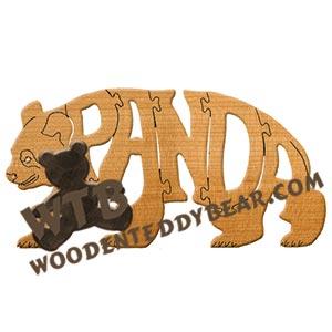 Animals Panda fretwork scroll saw pattern | The Wooden Teddy Bear