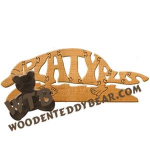 Animals Platypus fretwork scroll saw pattern | The Wooden Teddy Bear
