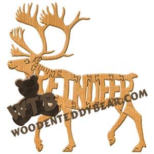 Animals Reindeer fretwork scroll saw pattern | The Wooden Teddy Bear