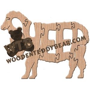 Animals Sheep fretwork scroll saw pattern | The Wooden Teddy Bear