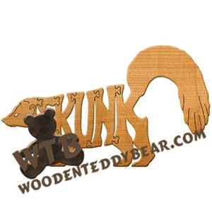 Animals Skunk fretwork scroll saw pattern | The Wooden Teddy Bear