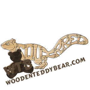 Animals Squirrel fretwork scroll saw pattern | The Wooden Teddy Bear