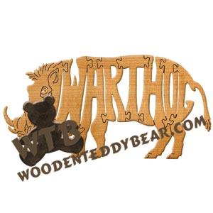 Animals Warthog fretwork scroll saw pattern | The Wooden Teddy Bear
