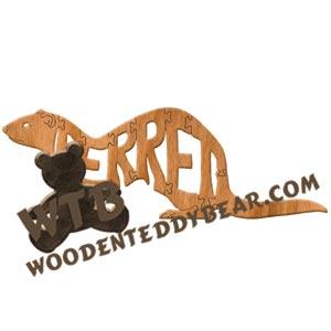 Animals Ferret fretwork scroll saw pattern | The Wooden Teddy Bear