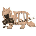 Cats Wegie Norwegian Forest fretwork scroll saw pattern | The Wooden Teddy Bear