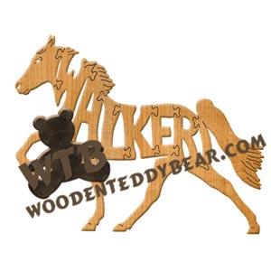 Horses Walker fretwork scroll saw pattern | The Wooden Teddy Bear