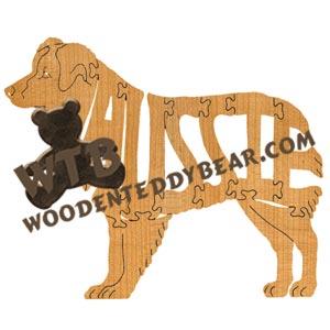 Dogs Aussie fretwork scroll saw pattern | The Wooden Teddy Bear