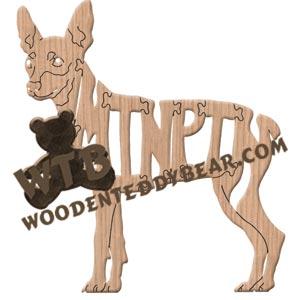 Dogs MinPin Miniature Pinscher fretwork scroll saw pattern | The Wooden Teddy Bear