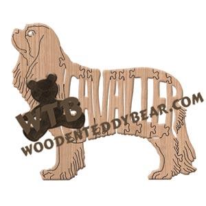 Dogs Cavalier King Charles Spaniel fretwork scroll saw pattern | The Wooden Teddy Bear