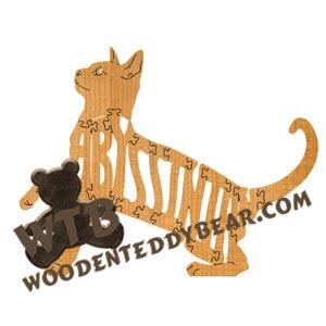 Cats Abyssinian fretwork scroll saw pattern | The Wooden Teddy Bear