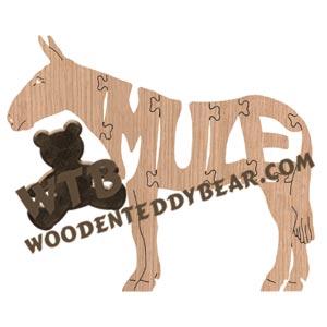 Animals Mule fretwork scroll saw pattern | The Wooden Teddy Bear