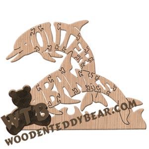 Animals Outer Banks dolphins fretwork scroll saw pattern | The Wooden Teddy Bear