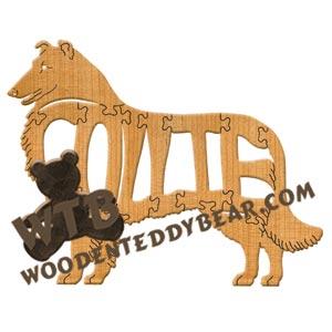 Dogs Collie fretwork scroll saw pattern | The Wooden Teddy Bear