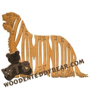 Dogs Komondor fretwork scroll saw pattern | The Wooden Teddy Bear