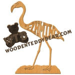 Birds Flamingo fretwork scroll saw pattern | The Wooden Teddy Bear