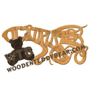 Animals Octopus fretwork scroll saw pattern | The Wooden Teddy Bear