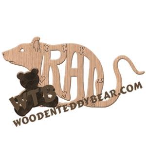 Animals Rat fretwork scroll saw pattern | The Wooden Teddy Bear