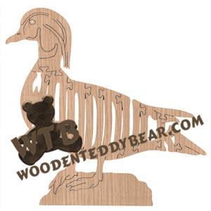 Birds Wood Duck fretwork scroll saw pattern | The Wooden Teddy Bear