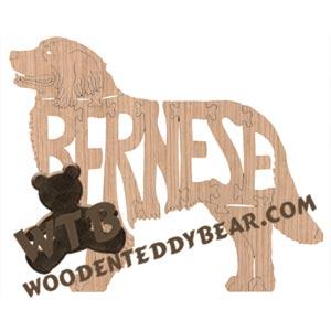 Dogs Bernese Mountain Dogs fretwork scroll saw pattern | The Wooden Teddy Bear