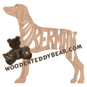 Dogs Doberman fretwork scroll saw pattern | The Wooden Teddy Bear