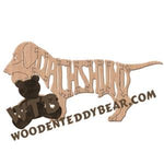 Dogs Dachshund puppy fretwork scroll saw pattern | The Wooden Teddy Bear