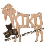 Animals Kiko goat fretwork scroll saw pattern | The Wooden Teddy Bear
