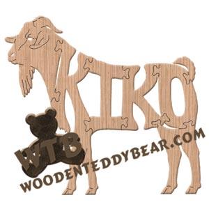 Animals Kiko goat fretwork scroll saw pattern | The Wooden Teddy Bear
