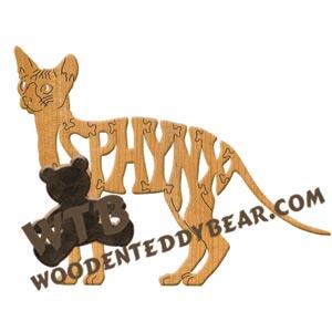 Cats Sphynx fretwork scroll saw pattern | The Wooden Teddy Bear